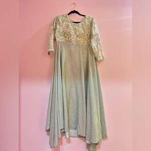 Green sparkle long maxi